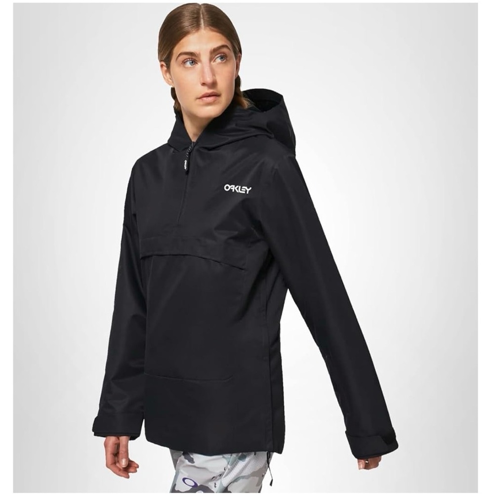 Oakley Black Hooded Ski Snow Jacket